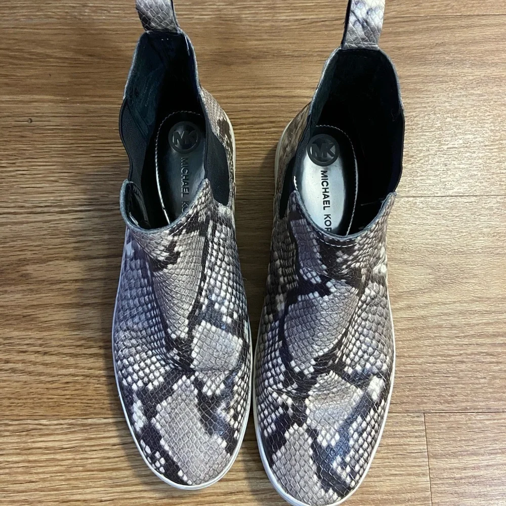 Micheal Kors Snakeskin Chelsea Boot